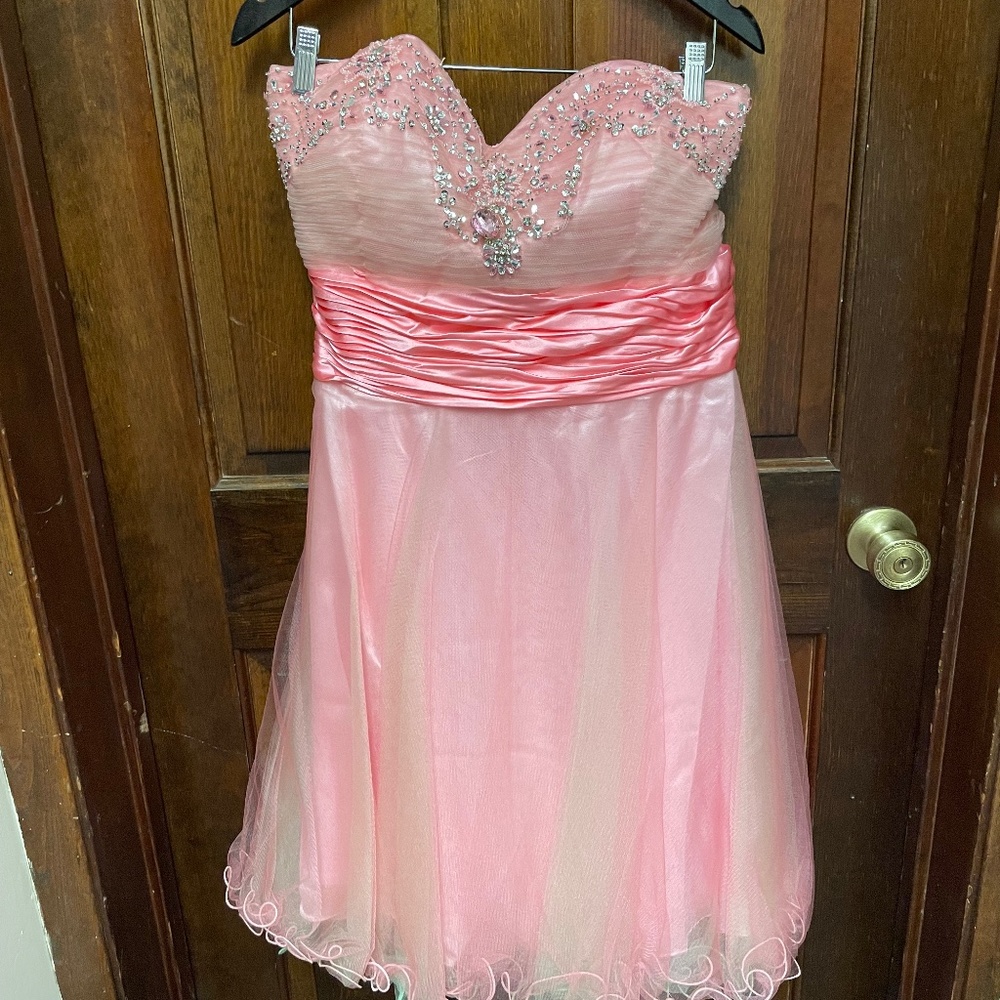 Strapless Pink Dress